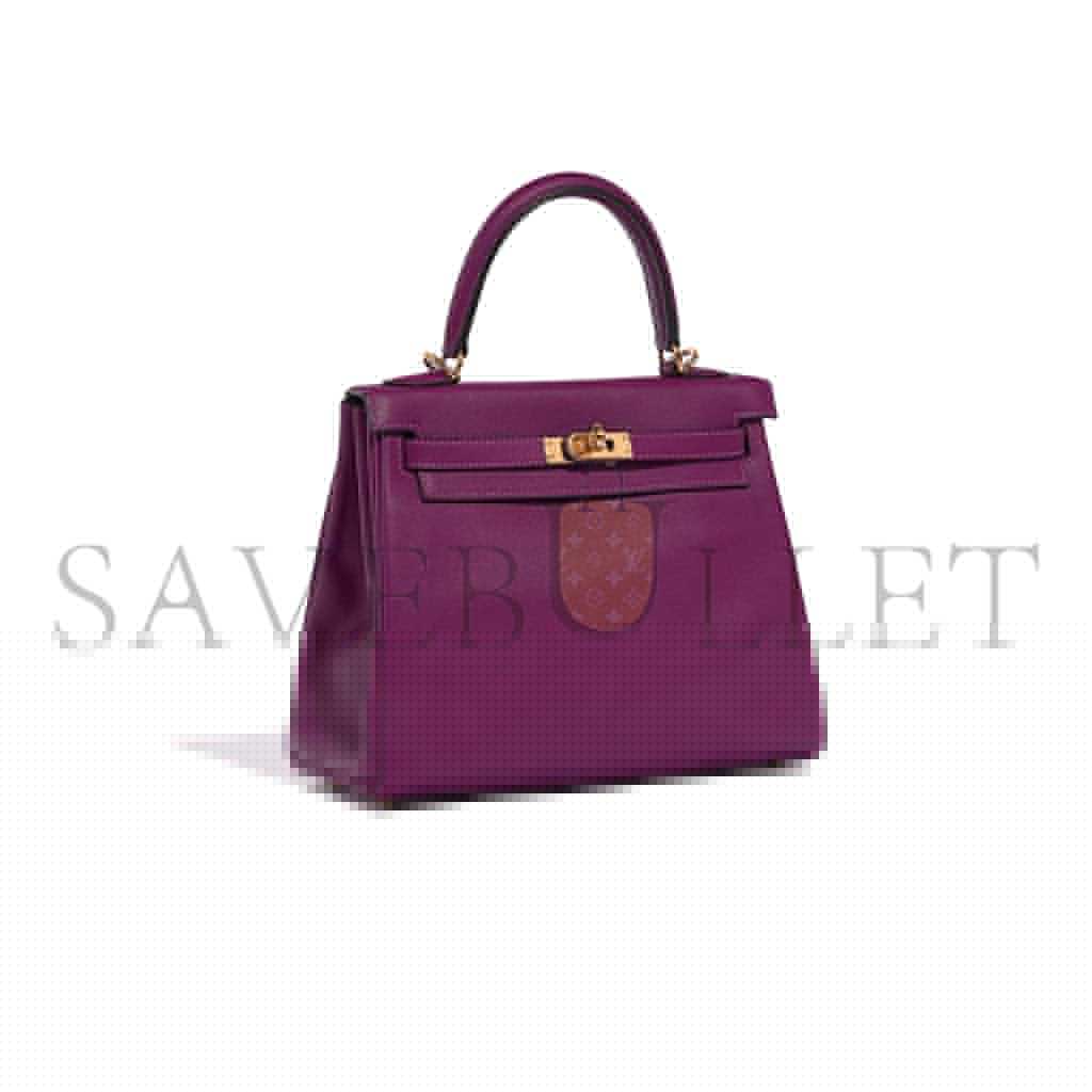 HERMÈS MASTER KELLY 25 SWIFT ANEMONE (25*17*7cm)